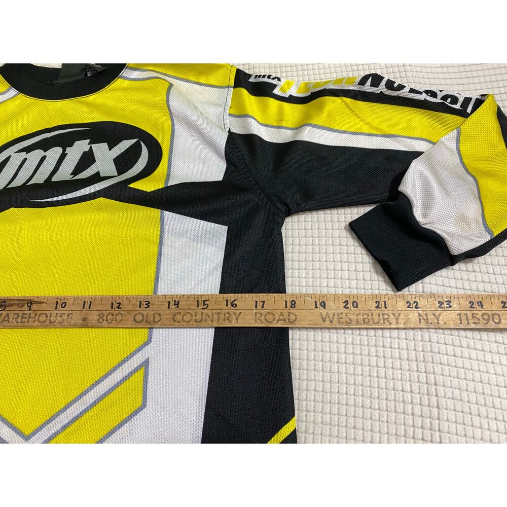MTX Competition Motocross Jersey Youth Medium 10–12 Yellow Black White - Picture 4 of 7